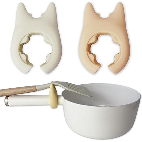 2PCS Spoon Rest For Cooking - Adjustable Kitchen Utensil Rest - Wok Spatula Holder