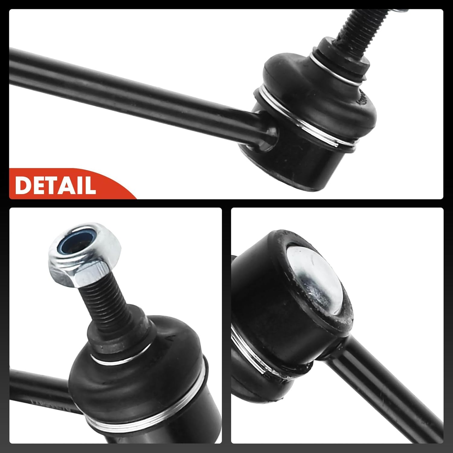 A-Premium Set of 4, Front & Rear Sway Bar Links Kit Stabilizer Bar Links Compatible with Mitsubishi Outlander (Sport & Outlander PHEV), Lancer, Eclipse Cross, Dodge Avenger, Caliber, Chrysler Sebring
