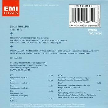 クラシック Sibelius Sibelius (1865-1957)/Complete Symphonies Rattle&Beliner