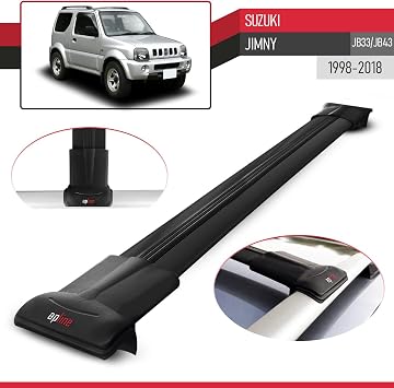 Suzuki Jimny 1998-2018 Arası ile uyumlu FLY Model Ara Atkı Tavan Barı SİYAH