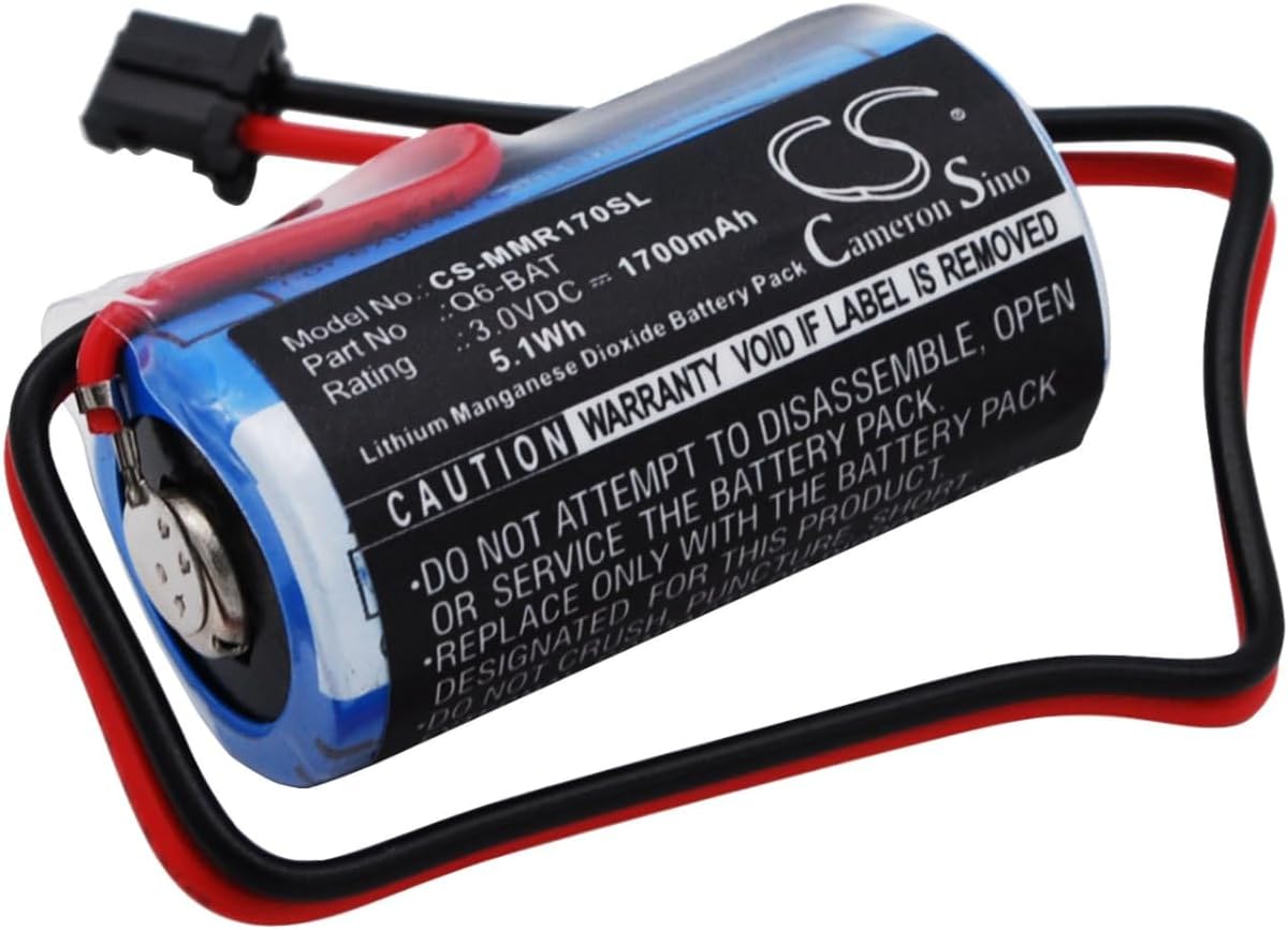 VI VINTRONSBattery Replacement Compatible for Mitsubishi MELSEC Q, Q02CPU, Q02HCPU, Q06HCPU, Q12HCPU,