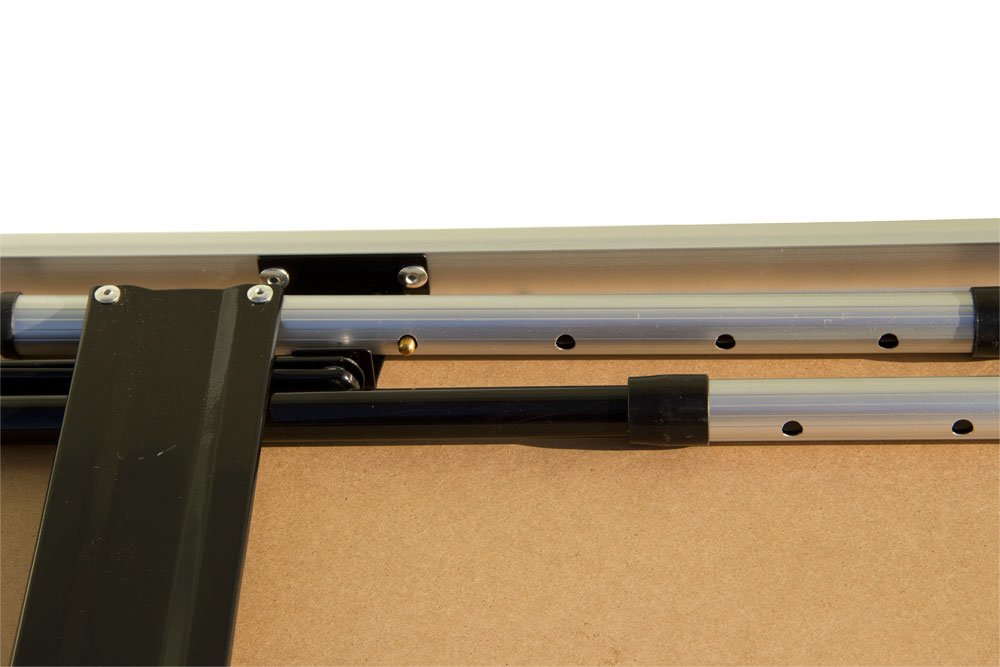 Lemodo Tapeziertisch schwarz klappbar | Arbeitstisch | Mehrzwecktisch höhenverstellbar | Flohmarkttisch 100 x 60 cm | Multifunktionstisch bis 30,0 kg belastbar