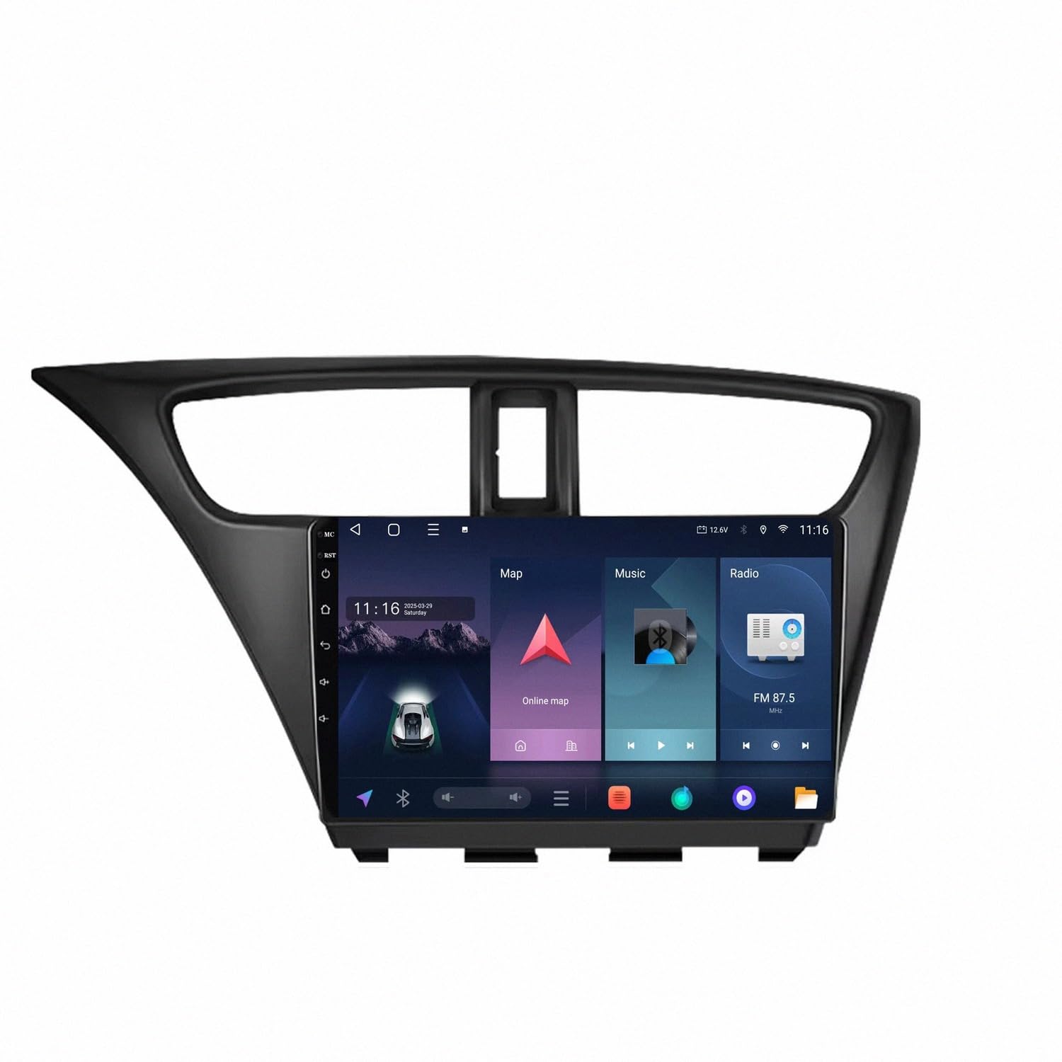 Radio Coche 2 DIN para Evitar Multas con Manos Libres Bluetooth y Carplay 8