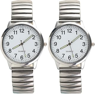 Mens Digital Watch Digital Watch 2 Pcs Wrist Watches Modern Classic Elderly Watch Casual Watch for Work Business Women Ladies Digital Watches Mens Digital Watches