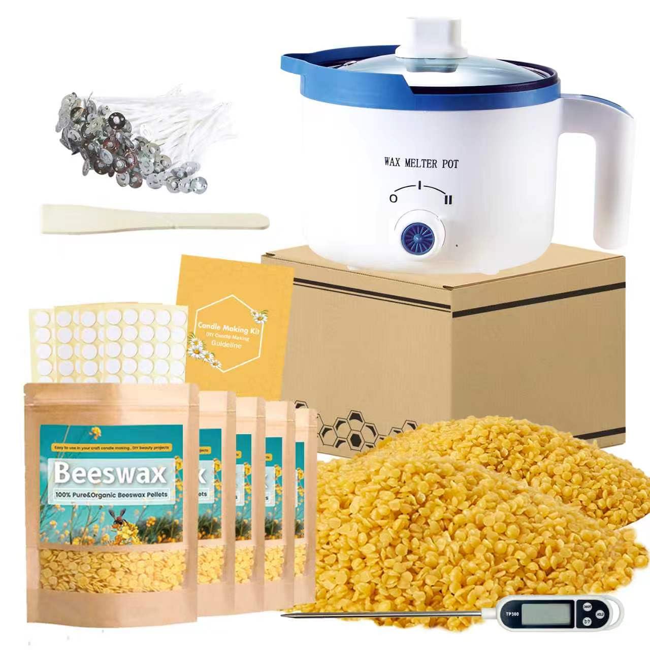 KQU 5 lbs Beeswax Melting Pot Kit