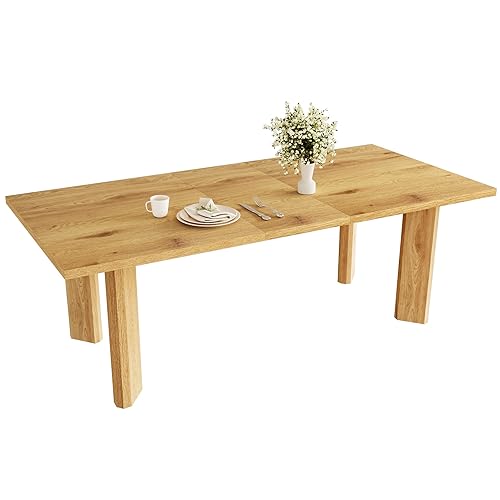 Extendable Dining Table for 6-8 People, 63 to 78.7 Inch