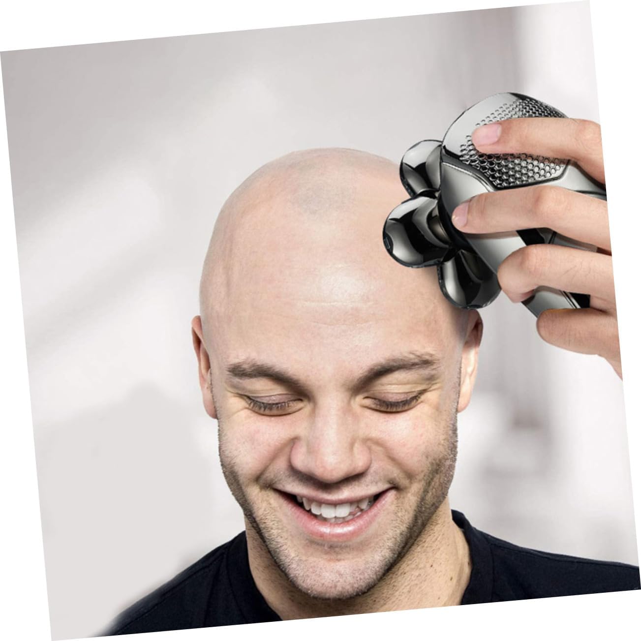 Happyyami 1set Rechargeable Electric Shaver for Men Hair Removal Device Precision Blades for Beard Nose Body Grooming Lightweight and Travel-Friendly