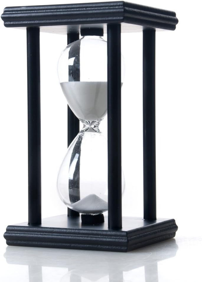 Bellaware Hourglass Sand Timer, 30 Minutes Wood Sand Clock