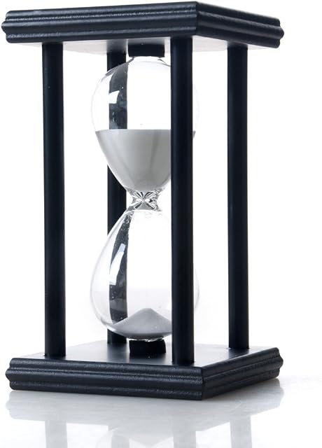 Bellaware Hourglass Sand Timer, 30 Minutes Wood Sand Clock