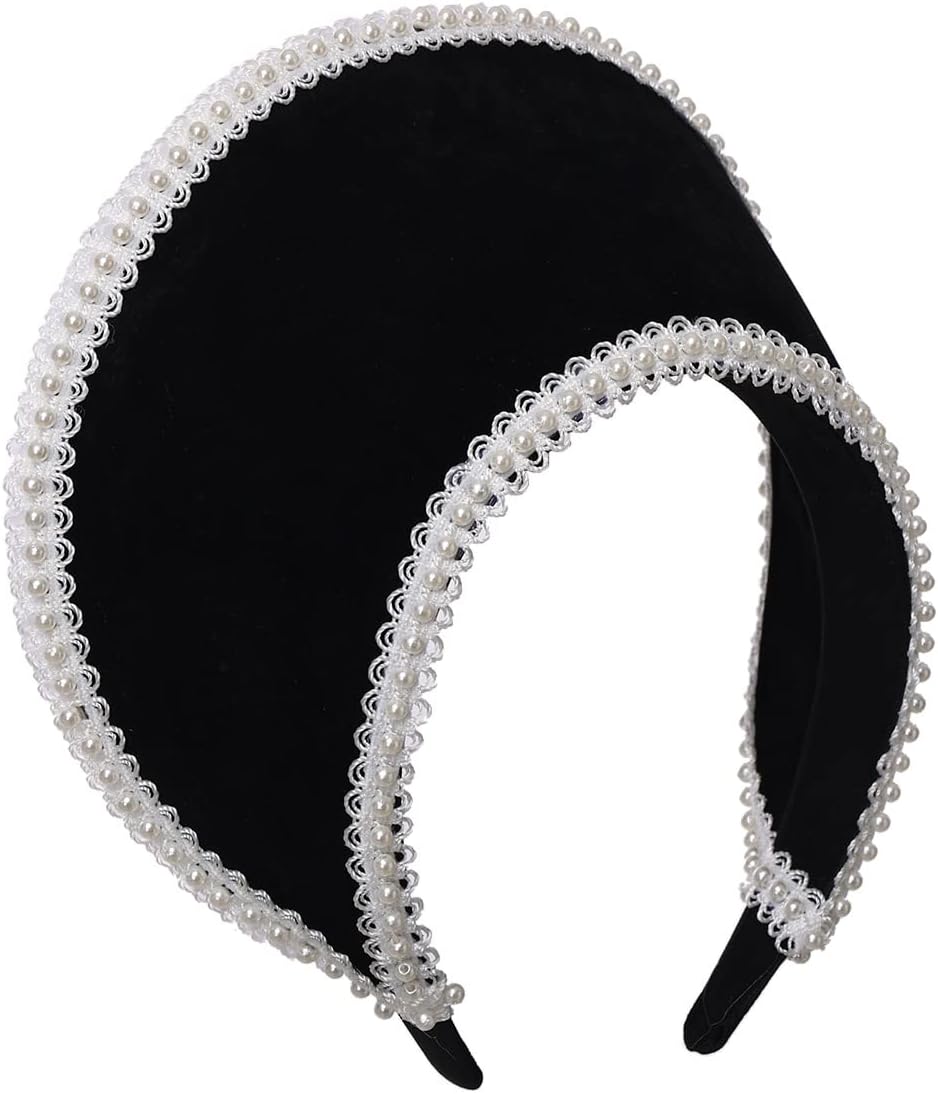 BPURB Victorian Vintage Headwear for Women Elizabethan Tudor Coronet Pilgrim Costume Cosplay Accessory Anne Boleyn Hat - Image 2