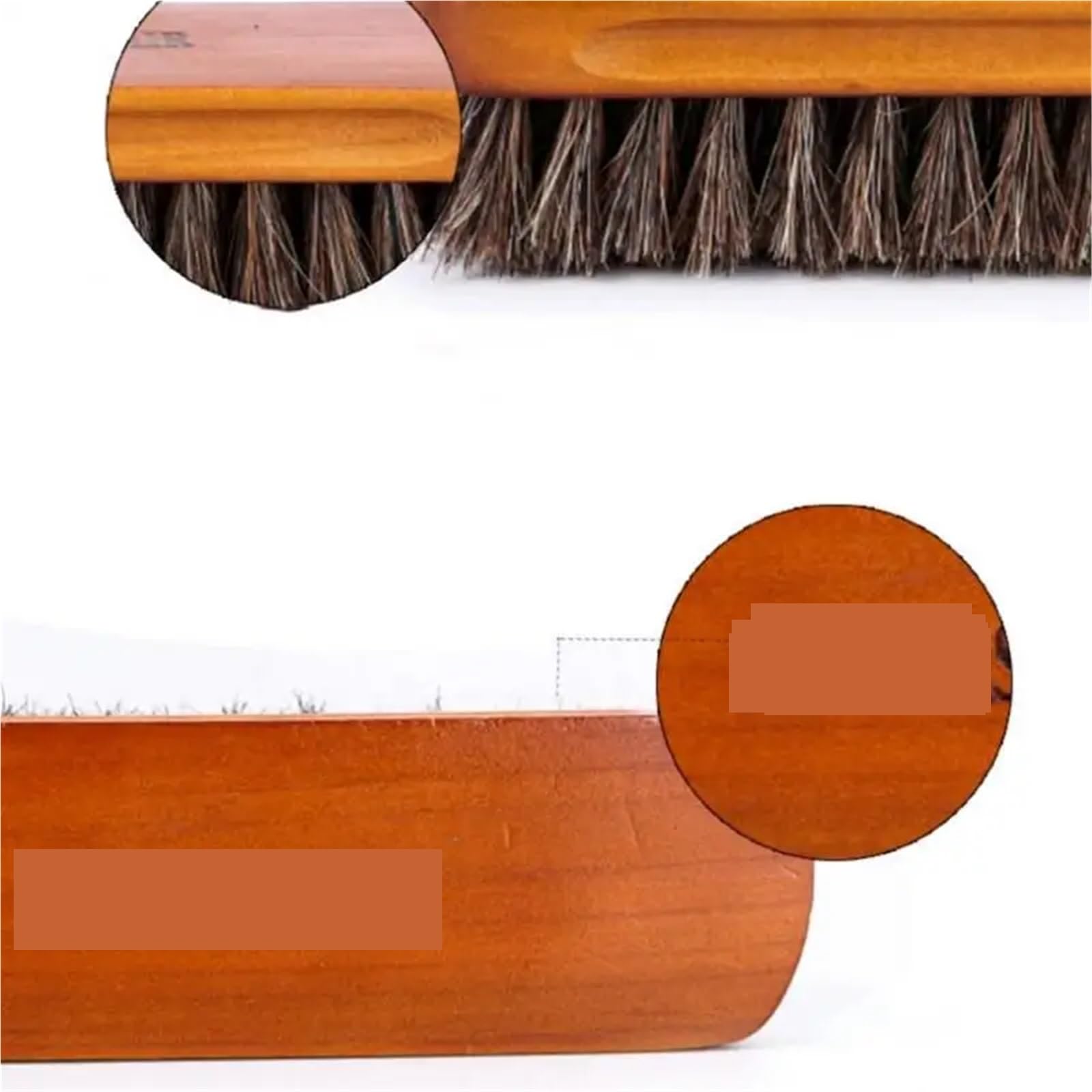 Schuh- und Stiefelbürste aus Holzborsten, Pflege, Reinigung, Glanz, Polierbürste, Reinigungsbürsten, echte weiche Polierwerkzeuge Schuhbürste(Size 1-2pcs)