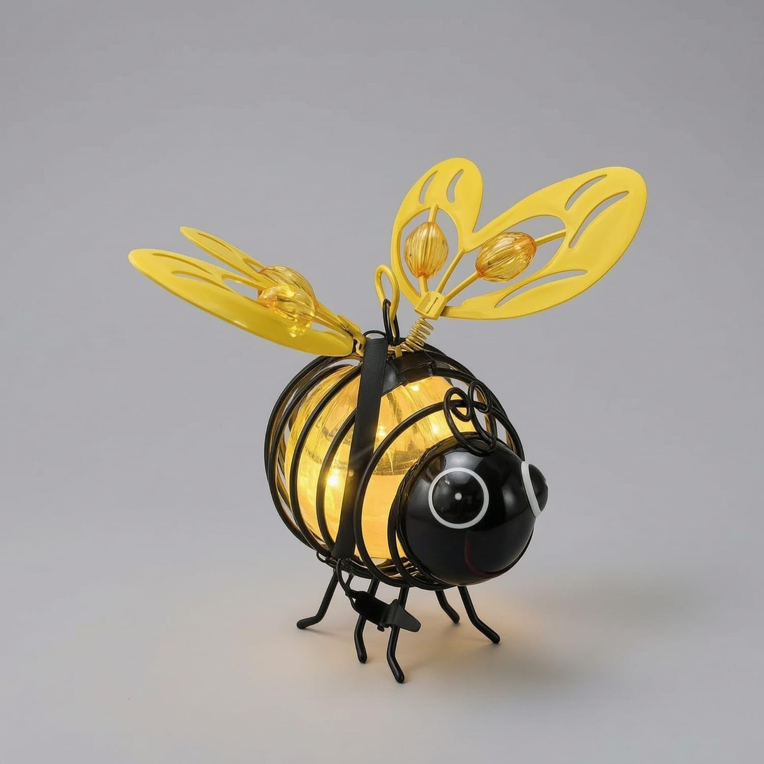 LED Bee Garden Light Outdoor Bee Lamp Craft-Style Decorative for Gardeners, Homeowners, Patio, Flower Beds, Walkways, Yellow-image-38