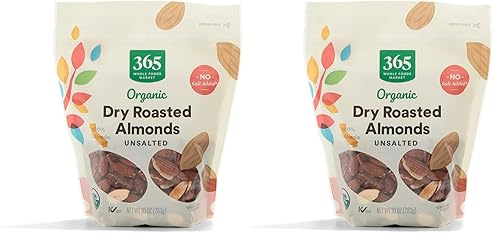 Miniatura 4 de 365 by Whole Foods Market Almendras secas tostadas y orgánicas sin sal 10 onzas