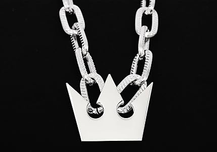 Amazon.com: DAZCOS Necklace with Thick Chain Crown Pendant for