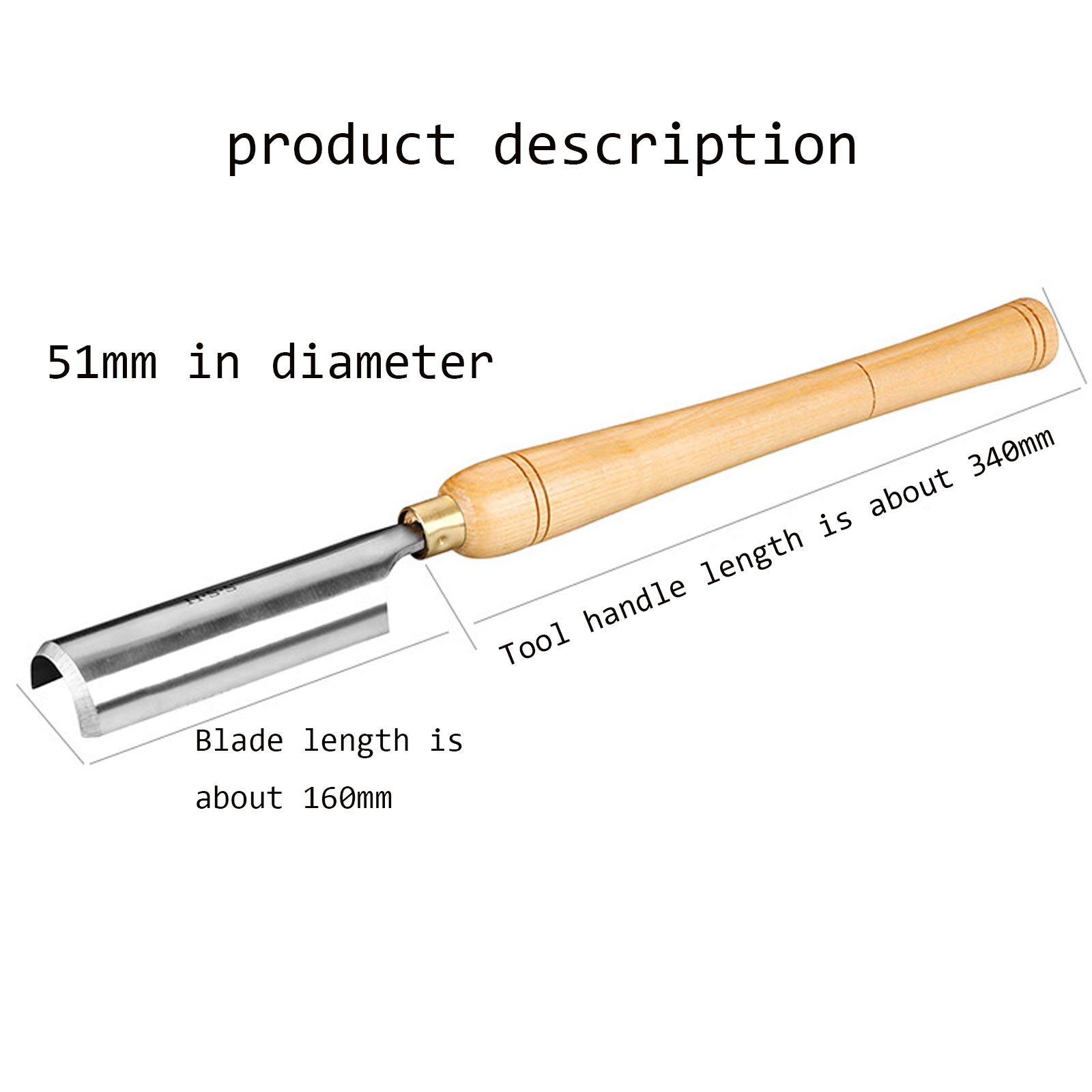 Dłuto Tokarskie, 51 Mm Dłuto Tokarskie Hss 16 Mm Zgrubne Dłuta Do Obróbki Drewna Narzędzia Do Toczenia Drewna Do Rzeźbienia W Drewnie Rzeźbienie Korzeni Rzeźbienie Mebli Tokarki