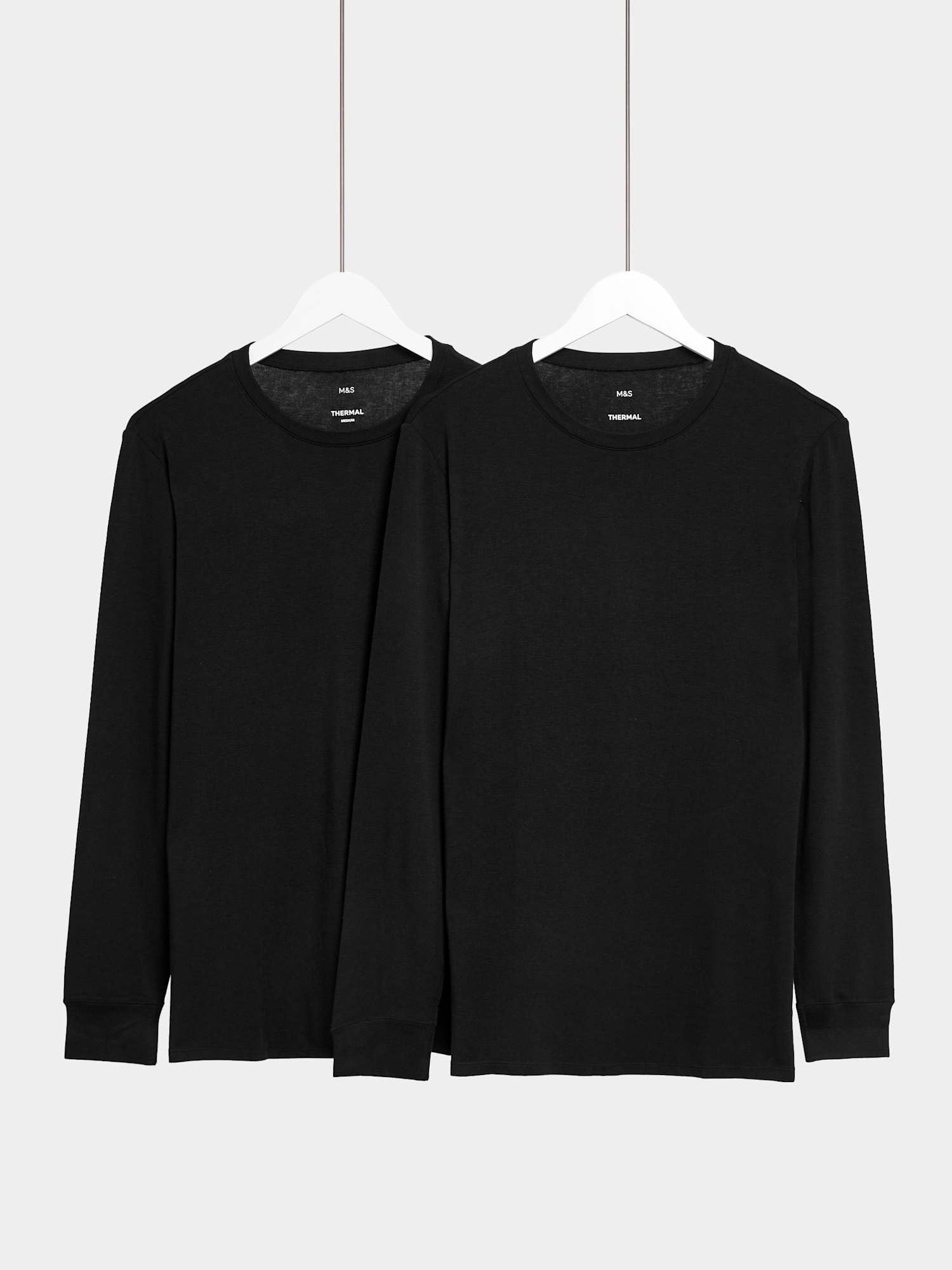 Marks & Spencer 2-Pack Uomo Maglie Termiche Heatgen™ Leggere a Maniche Lunghe – vestibilità Regolare – Flexifit™ – Traspiranti