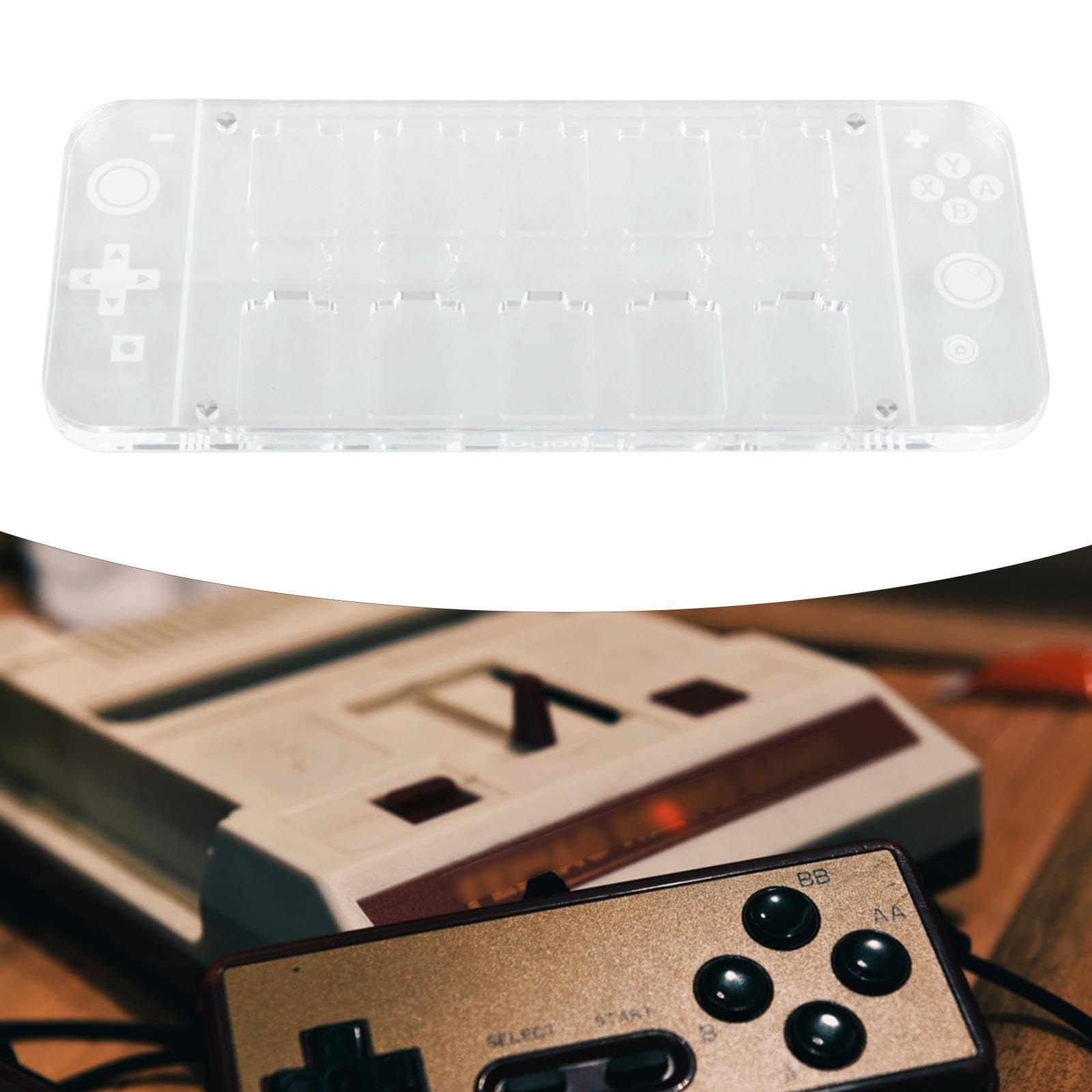 Estuche de Almacenamiento con Ranura para Tarjetas, acrílico, Ligero, para decoración de Mesa, portátil, protección, Multifuncional, Compacto, Rectangular