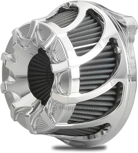 Miniatura 2 de Happy-motor Kits de filtro de limpiador de aire cromado Drift para Harley 2008-2016 FLHR Road King FLHX Street Glide FLTR 2016-2017 FLS Softail Slim