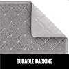 GORILLA GRIP Cat Litter Box Mat, Water Resistant, US Designed Kitty Litter Trapping Mats, Easy to Clean, Scatter Control, Less Mess and Clean Floors, Kitten Supplies for Indoor Cats, 24x17 Gray #3