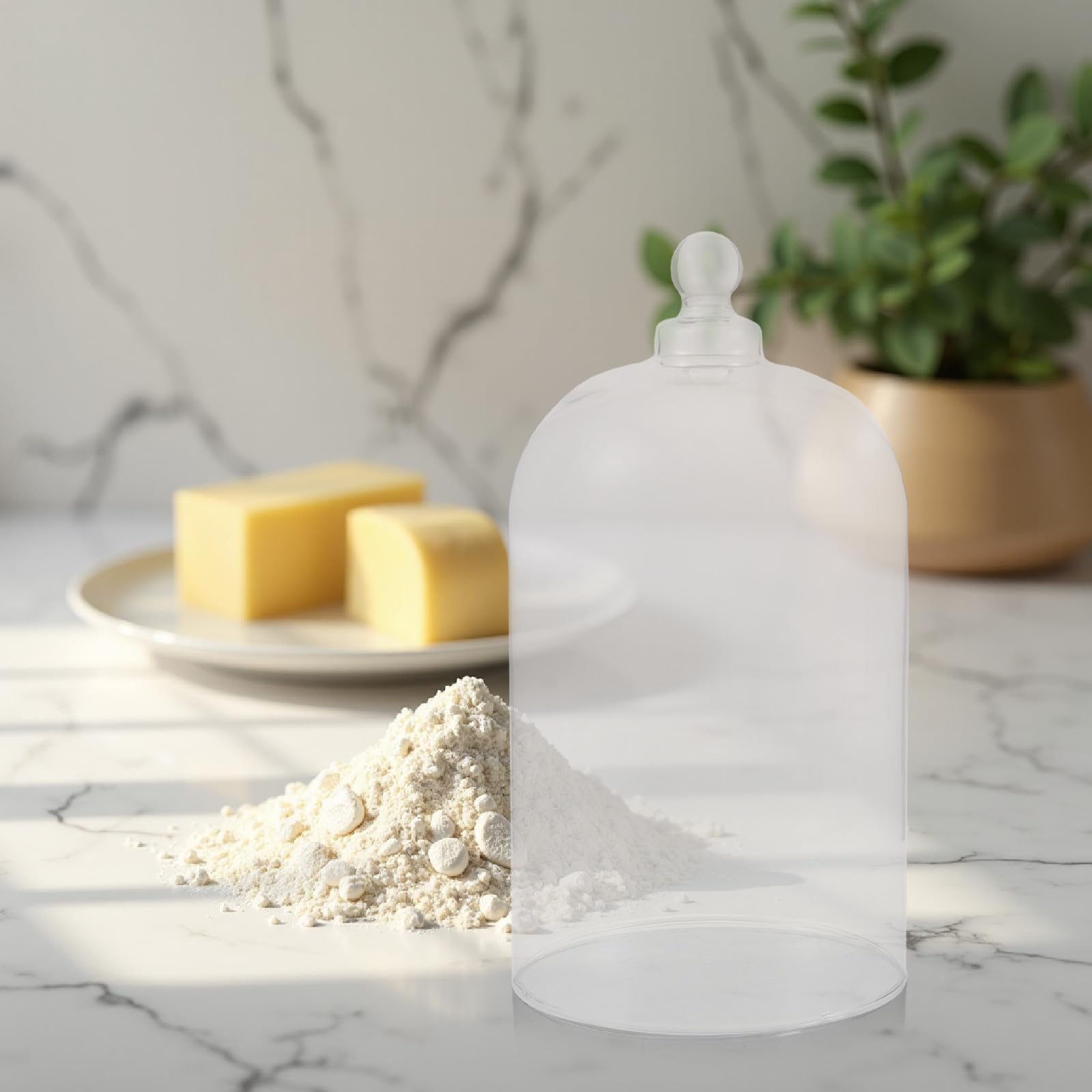 SHOWERORO Cúpula de Cristal para Masa Madre: Campana calentadora para Masa Madre para fermentación - Tarros de fermentación Tapa térmica Transparente Accesorio de Cocina para Hornear — view 9