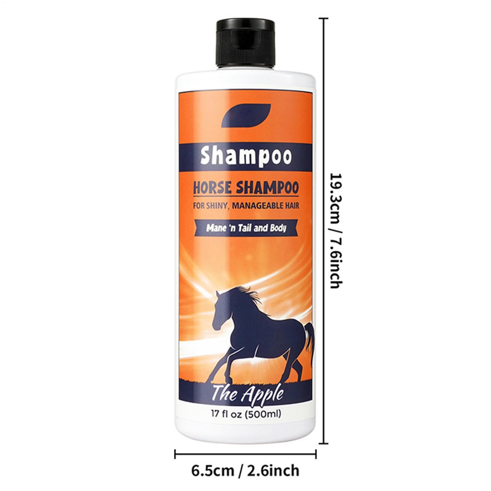 Horse Mane & Tail Shampooing pour crinière | Shampooing nourrissant Profond pour Queue et Mane 500 ML -shampoing pour Chevaux, nettoyant pour Manteau pour Le Nettoyage et Le