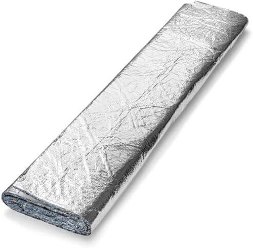 Second Skin Heat Wave Pro - Yute con lámina reforzada - Revestimiento de techo y aislamiento debajo de la alfombra (38 pulgadas de grosor, 12 pies