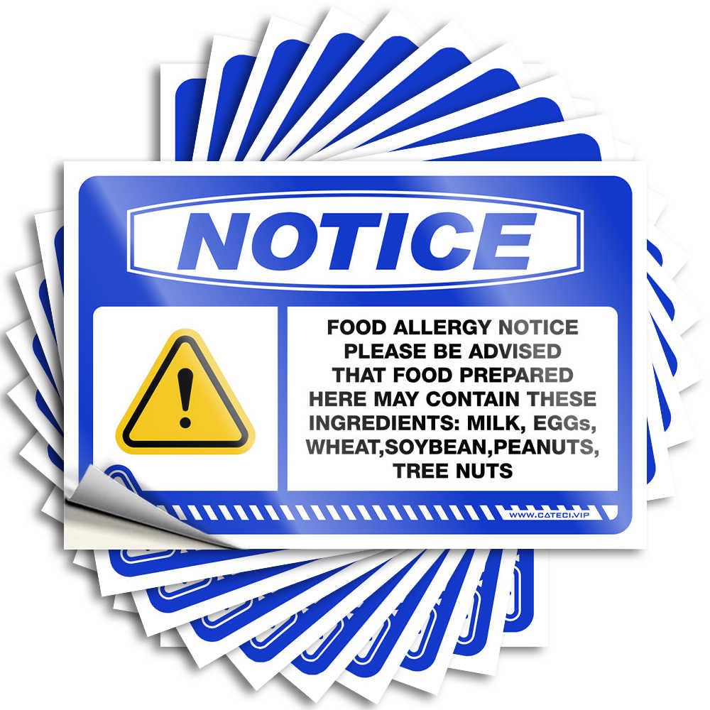 Funky Decal Aesthetic Decals, Kitchen Accessories Decor Cute Pattern Design for Hunting Notebook | Hat Removable Vinyl Notice Food Allergy(12X18CM)