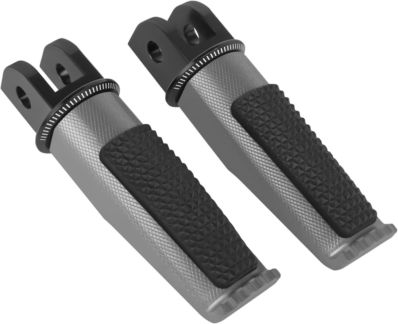 Motorcycle Footpegs Front Passenger Foot Pegs Replacement for Yamaha FJR1300A/AS 2013-2019 FZ6 2004-2008 SCR953 2017-2020 XJ6 2009-2016 XSR700/XSR900/MT07/MT09 Foot Rests Pedal (titanium)