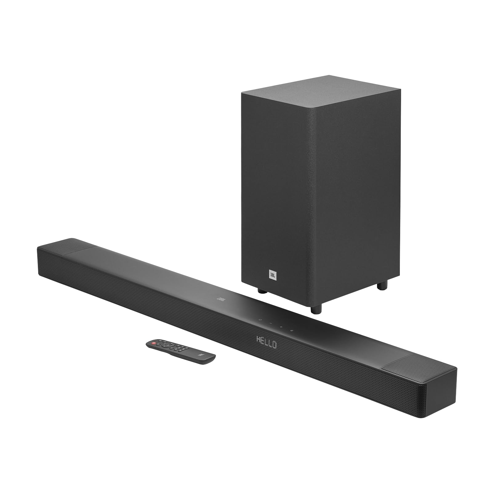 JBL Cinema SB595 3.1.2 Kanal Soundbar mit echtem Dolby Atmos, Schwarz | Kabellosem Subwoofer, 440W Leistung, HDMI eARC, Bluetooth Streaming, Center-Lautsprecher für Klare Dialoge, Heimkino-System