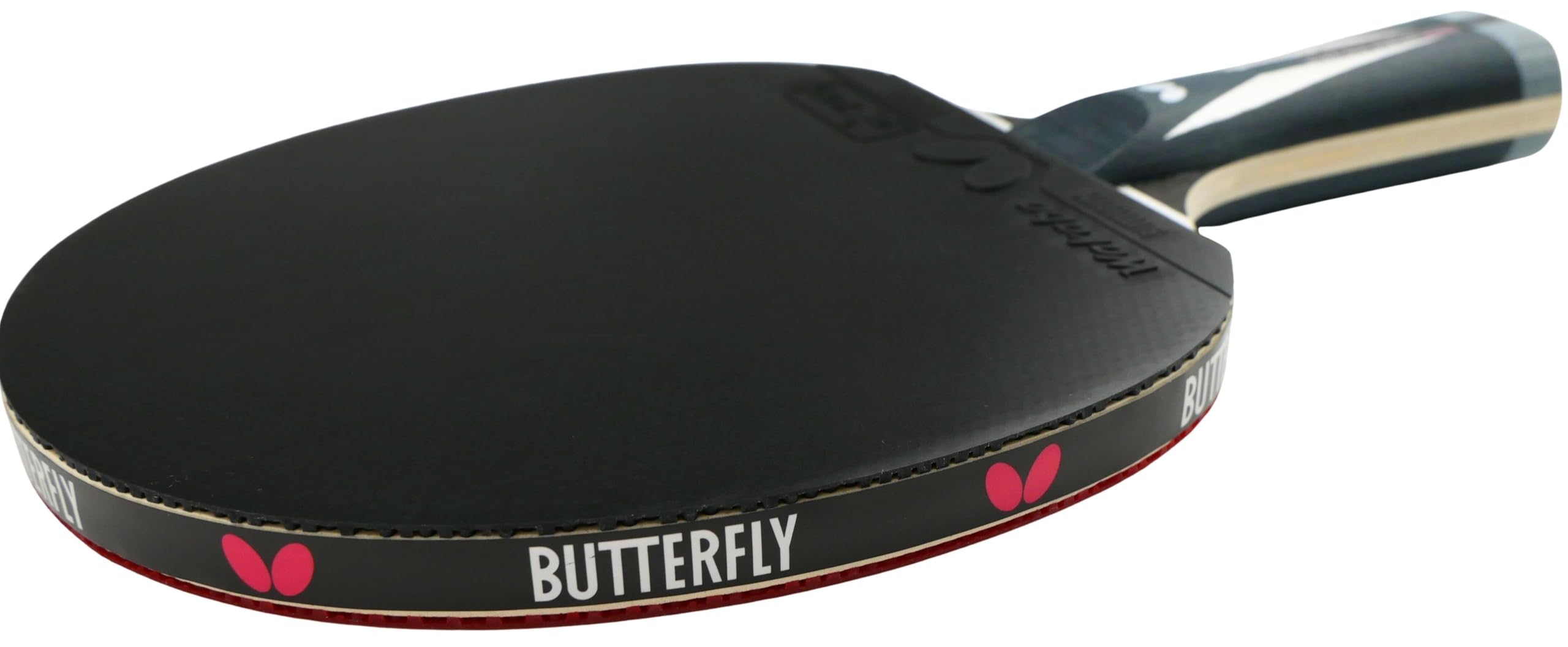 Butterfly® DANG QIU GENIUS 3000 Tischtennisschläger | Tischtennis Racket Bat | ITTF zugelassen | Ergo Grip & Shock-Absorber-Tube | 2,0 mm Wakaba Belag | konkave Griffform | für technisch fortgeschritt