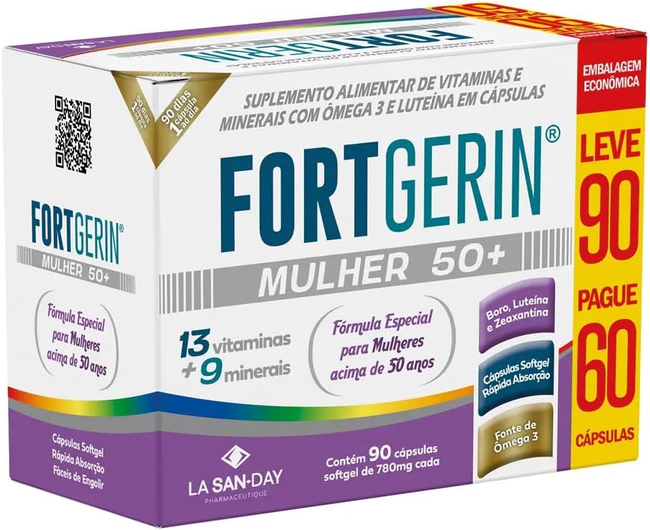 Fortgerin Mulher 50+ (Leve 90 Pague 60 Cápsulas)
