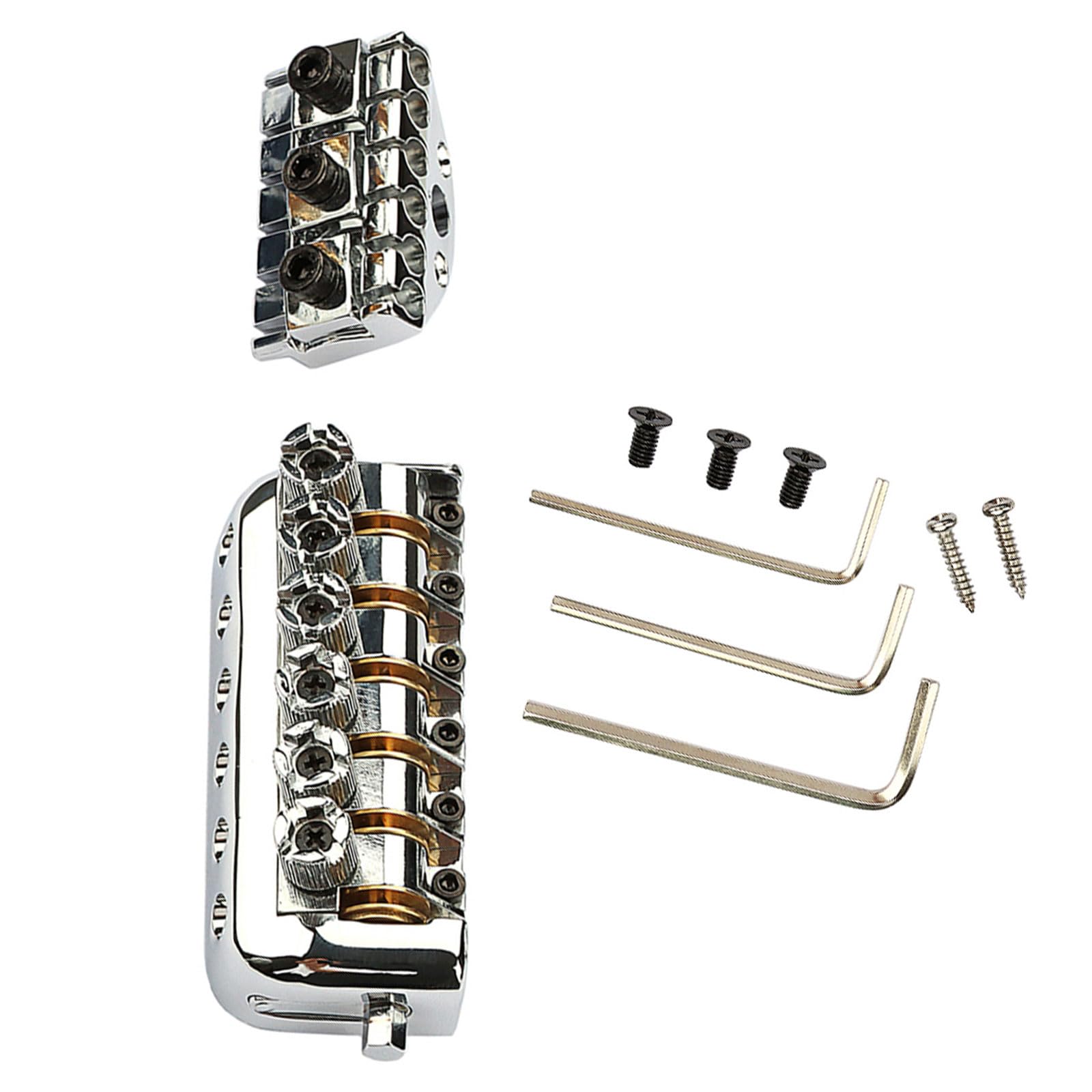 Puente de bajo fijo de 6 cuerdas, puente de bajo eléctrico, puente fijo para guitarra, puente de guitarra, textura de aleación, adecuado para guitarra