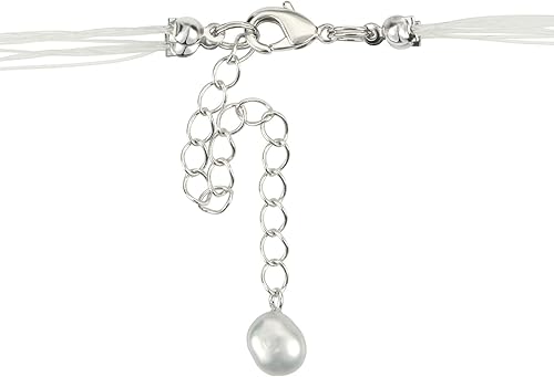 Miniatura 3 de Multi 12 Strand Freshwater Floating Cultured Pearl Necklace
