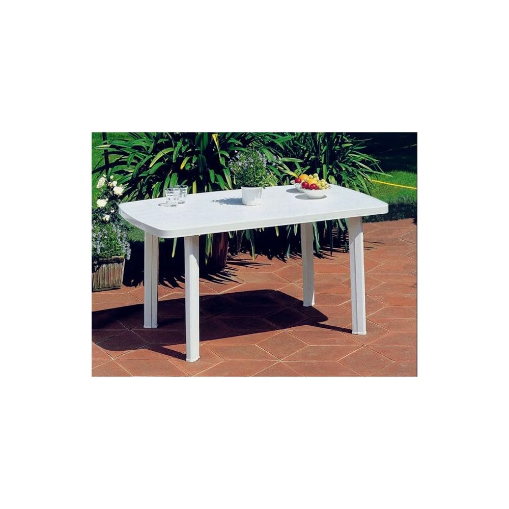 Varios Mesa Oval 140X90 Resina Faro Blanca