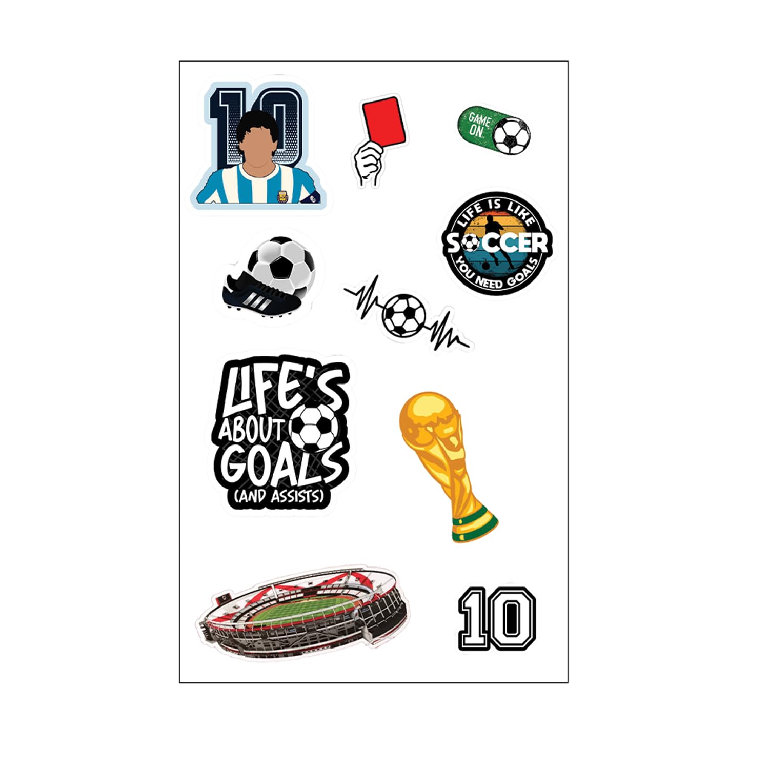 PHONE ANTICS Stickers for Laptop Journal Diary Mobile Case Laptop Art Craft Decorating Sticker Waterproof Residue Free Stickers Vinyl Set of 1 (Soccer Design) (B0CMM2HZ3W) Amazon Price History, Amazon Price Tracker