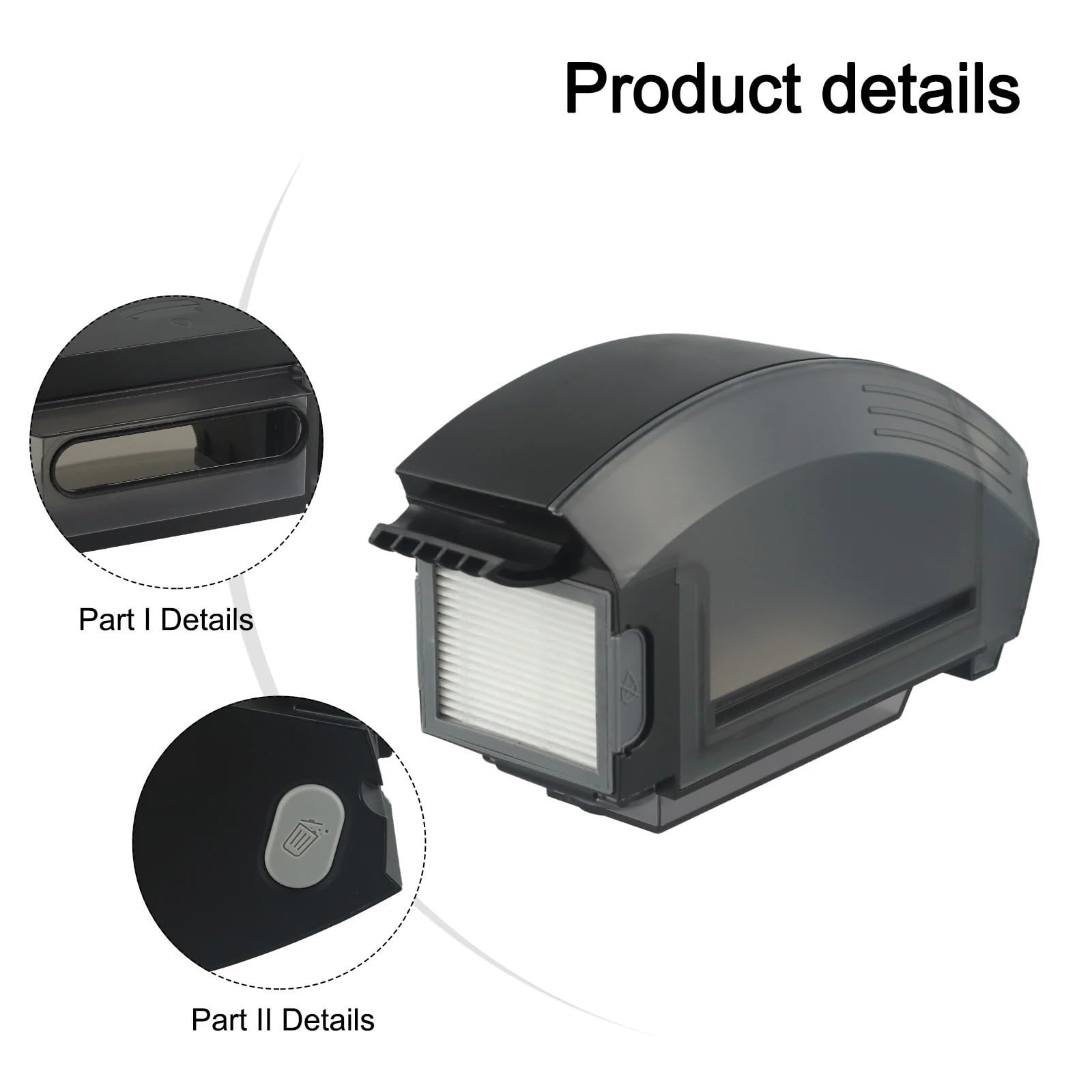 Il Contenitore For La Spazzatura Riduce La Polvere, Compatibile Con Roomba E5 E6 I1 For I3 I4 I5 I6 I7 I8, Accessorio For Aspirapolvere Pulizia Del Pavimento Sostituisci
