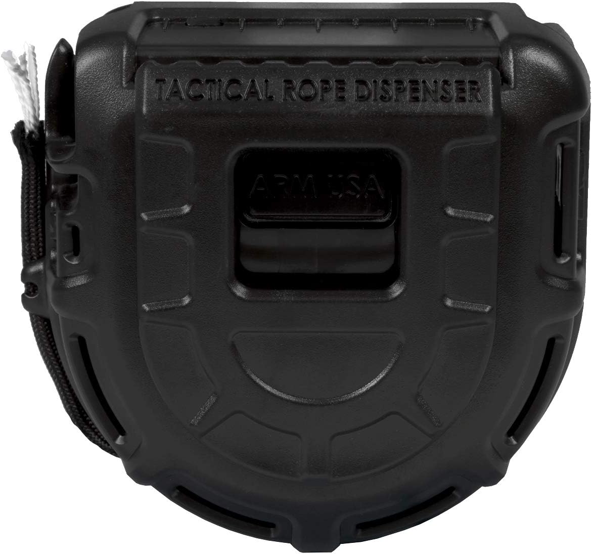 Atwood Rope MFG Tactical 550 Paracord Parachute Cord Rope Dispenser 50ft Spool TRD | Cutting Blade, Belt Clip, Cord Grip, View Port, Integrated Ruler (Black) : Sports & Outdoors