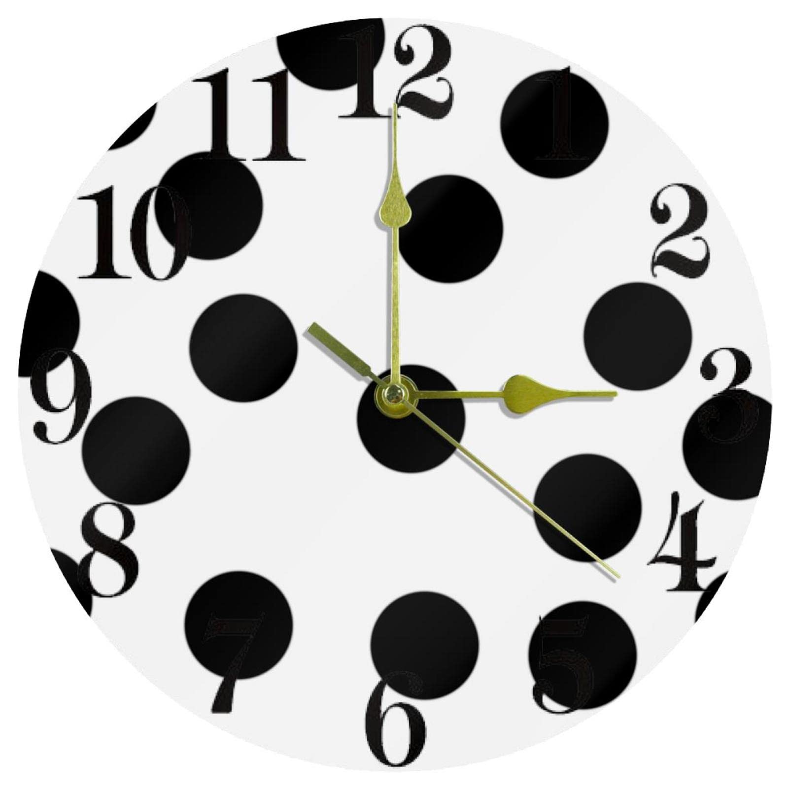 Horloge murale ronde anti-stress pour espace de travail calme et gestion du temps efficace