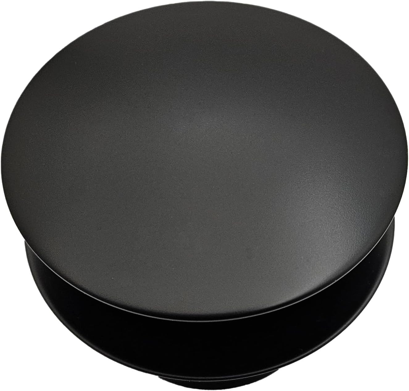 Westbrass A398RLD-62 Linear Bath Drain Trim Kit with 1-1/2" NPSM Coarse Thread Tip-Toe Bathtub Drain Plug and Linear Overflow Faceplate, Brass Trim Only, Matte Black