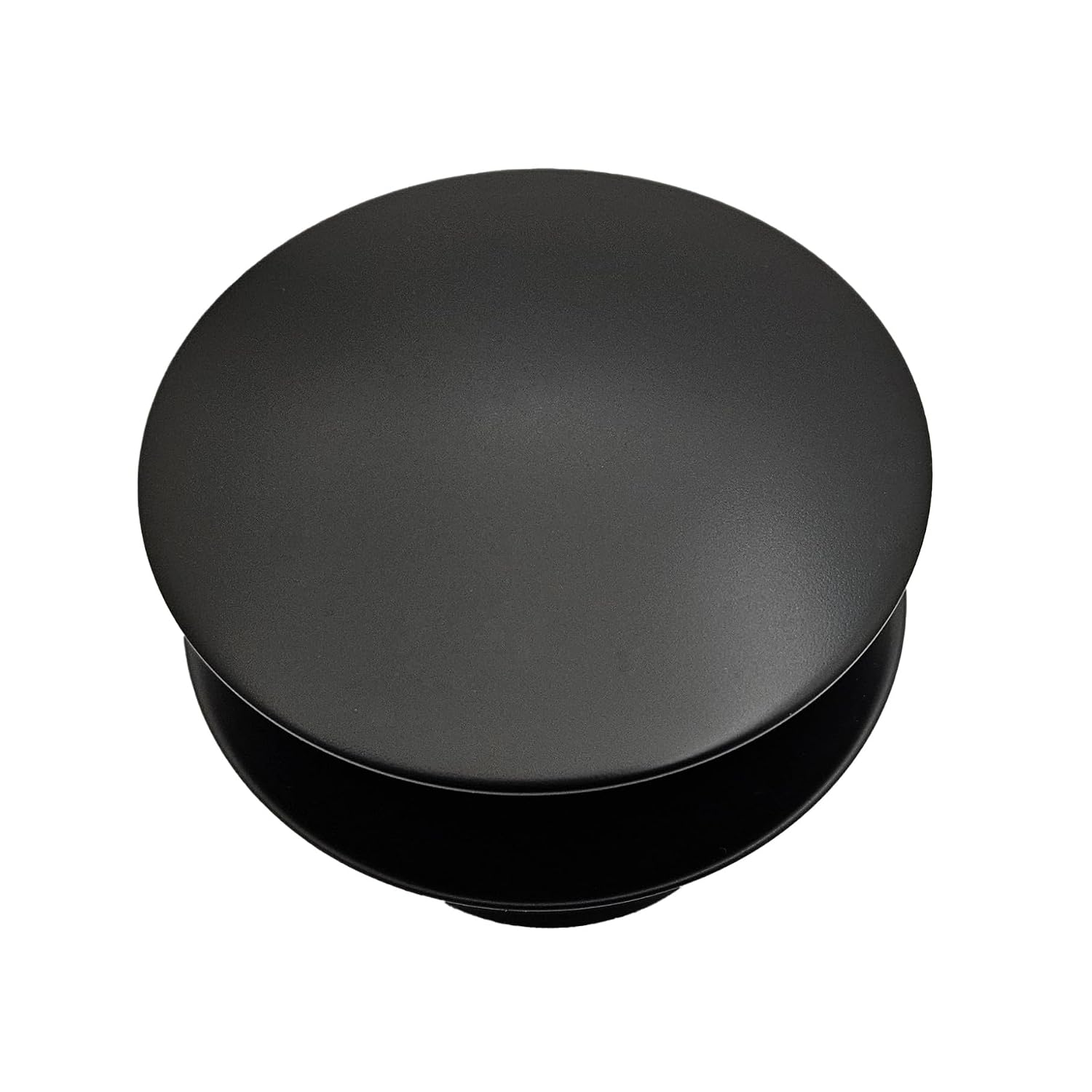 Westbrass A398R-62 1-1/2" NPSM Coarse Thread Mushroom Tip-Toe Bathtub Drain Stopper, Matte Black