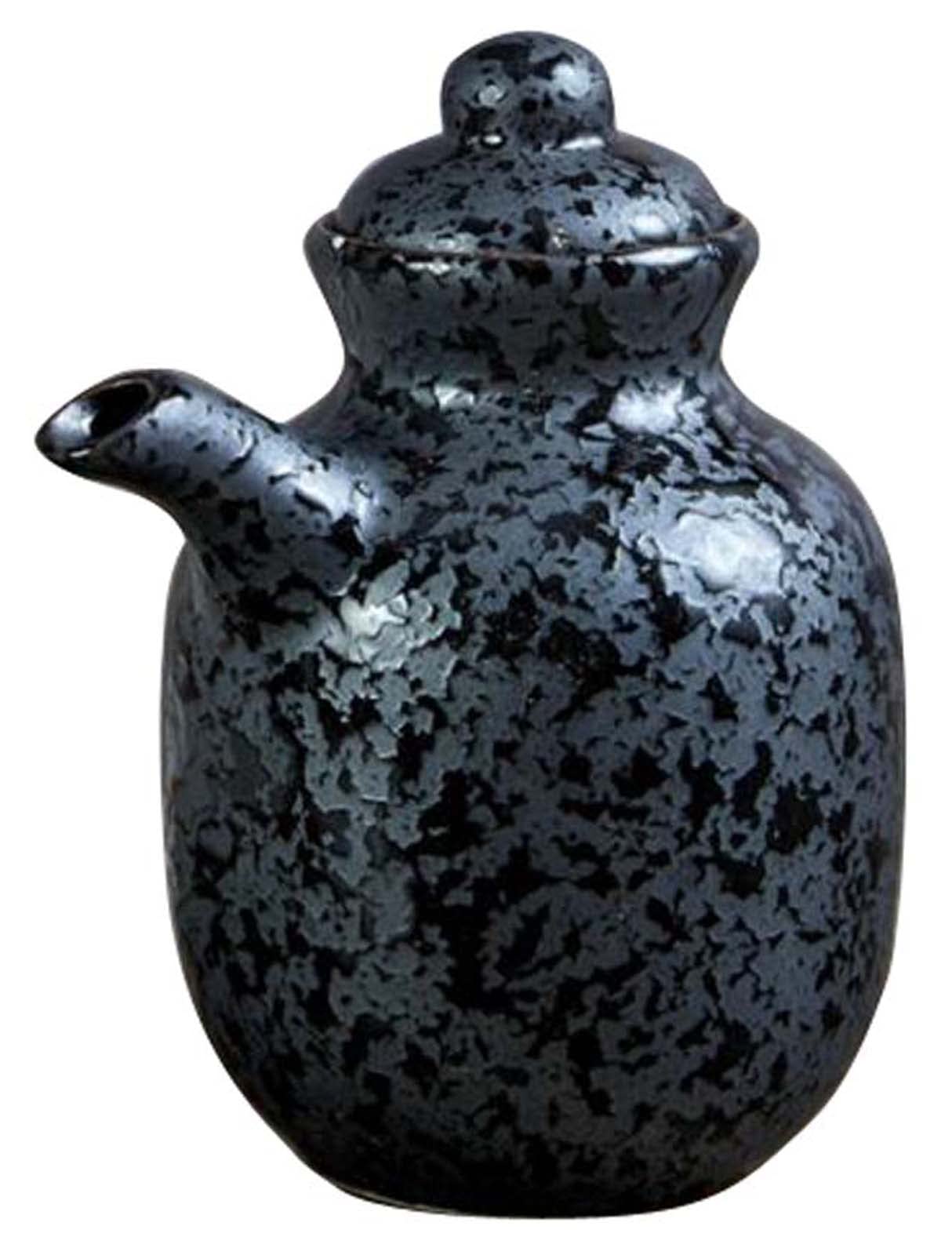 ZEALMAX Vaso di olio in ceramica giapponese cinese, bottiglia di salsa, bottiglia di condimento, bottiglia di spezie, bottiglia di aceto, A