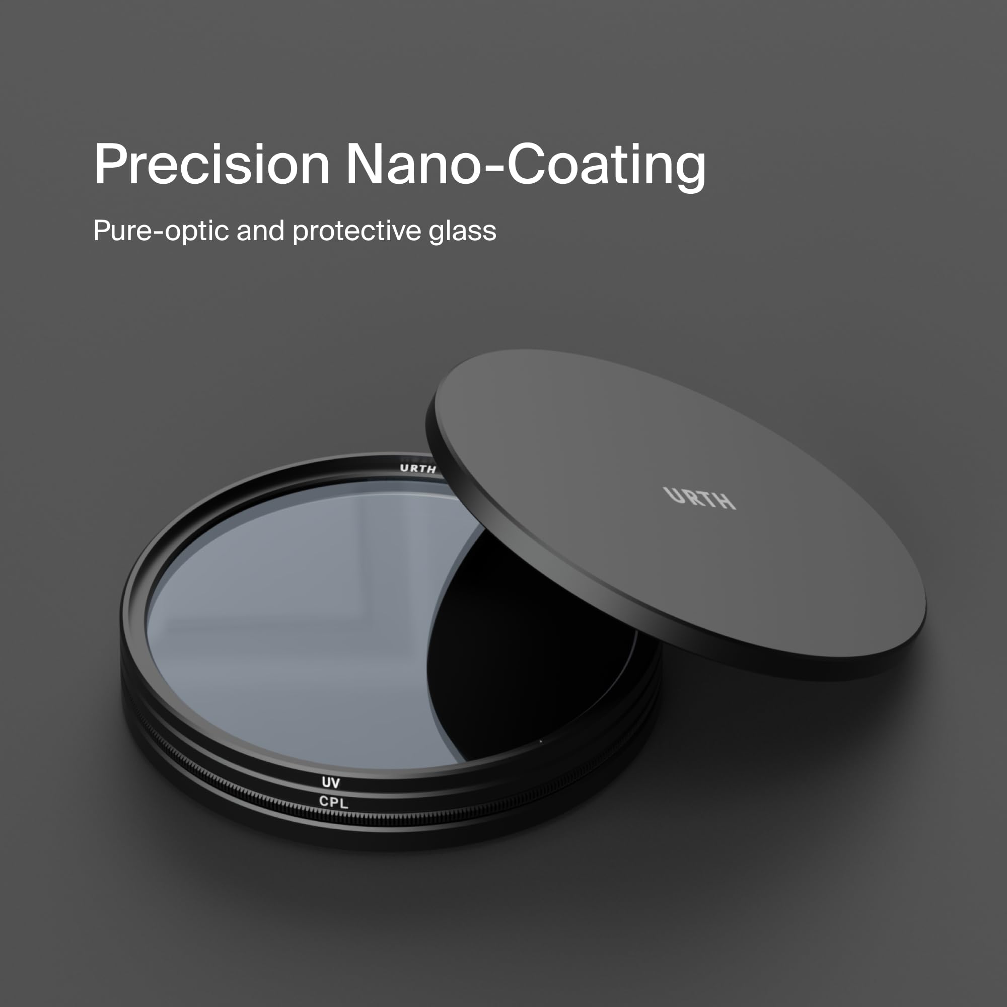 Urth 49 mm Kit Filtri Magnetici UV e Filtro Polarizzatore CPL (Plus) 2-in-1 — Nano Rivestimento 30 Strati, Filtro per Fotocamera in Vetro Ottico HD con 2 Tappi