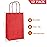 AZOWA Red Gift Bags Mini Red Paper Bags with Handles (4 x 2.4 x 6 in, 12 Pcs)