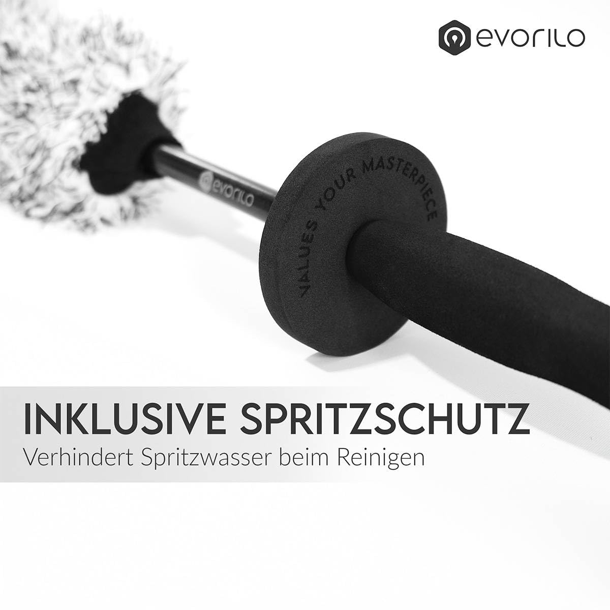 Felgenreiniger Set | Gel-Formel mit Farb-Indikator | Rim Shock 1L + Ultraslim Felgenbürste | 2-teilig
