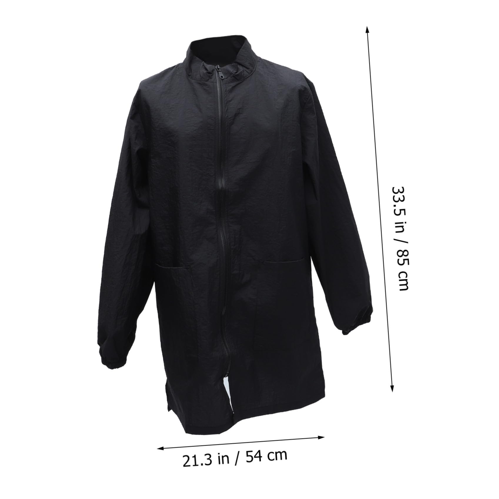 Tablier Imperméable Noir en Nylon pour Cosmétologue Animalier, Combinaison Antistatique Pratique, pour Salon de Toilettage et Animalerie, Taille L