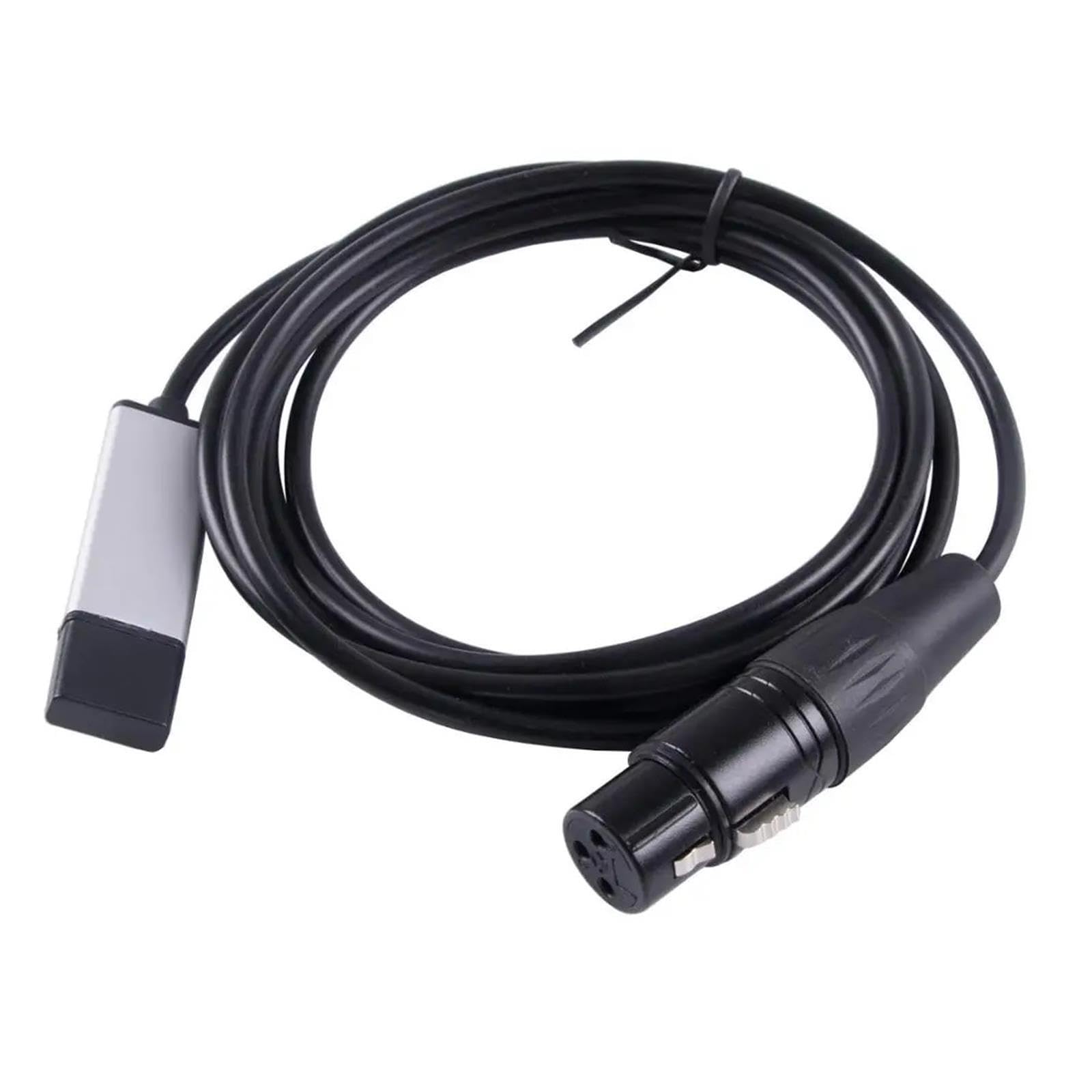 AANAN Câble adaptateur USB vers DMX 3P XLR femelle RS485, convertisseur de données PC for éclairage de scène DMX512(5M)