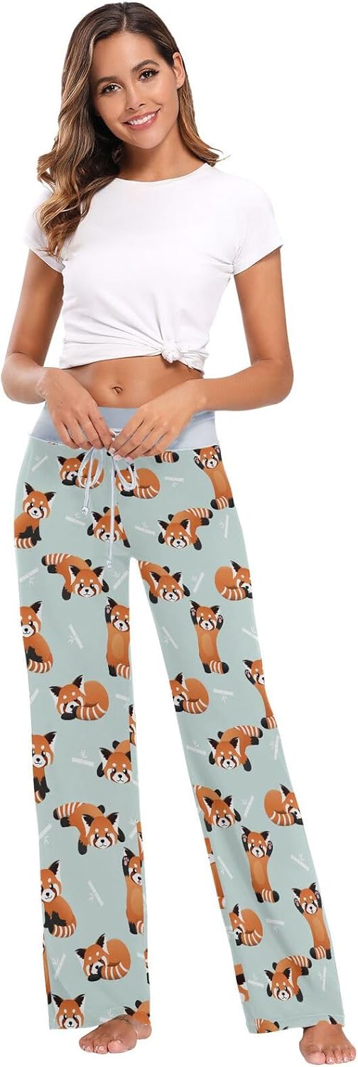 Women's Pajama Lounge Pants Casual ​Drawstring Loose Sleepwear Cozy Stretch Pants Wide Leg - Image 2