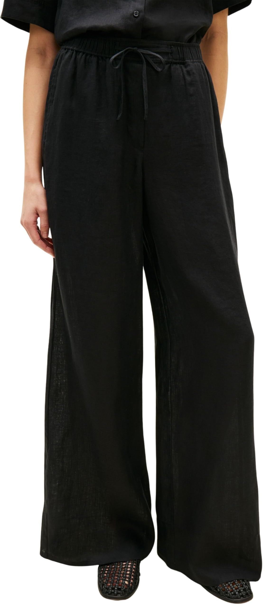 Tommy Hilfiger Damen Andere Hosen ESS Linen Pull On Pants Ww0ww48970