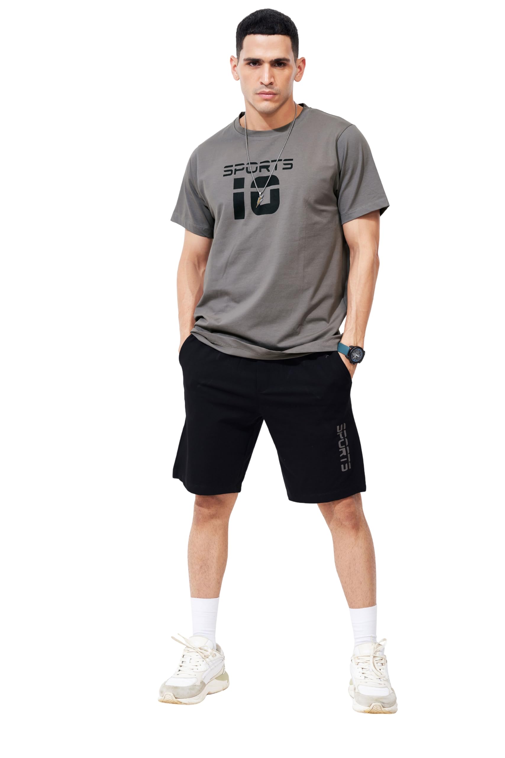 WEET Cotton T-Shirt and Shorts Set for Men,Night Wear for Men,Men's Pyjama Set MCS143-picture-25