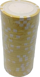 Poker Chips - (25) S8 Yellow 11.5 g Clay Composite Custom Inlay Ready